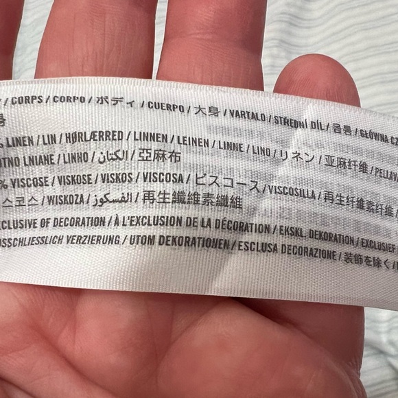 Linen Blouse - Abercrombie & Fitch -Hawaiian blue & white print - Picture 11 of 11